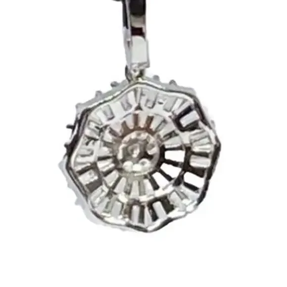 Sterling Silver Earrings Baguette CZ Hexagon Stunning Women's Fashion Chic NEW - Picture 6 of 6